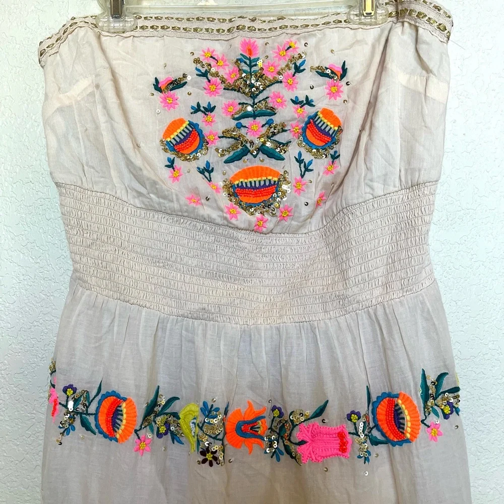 Boston Proper Neon Pop Strapless Dress - Picture 8 of 14